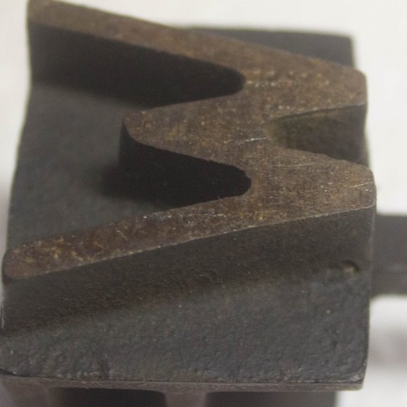 Lyman Steak Branding Iron R/M/W Vintage USA 16" - Picture 10 of 12